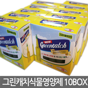 [자연촌]그린캐치 식물영양제 10BOX(앰플100개) 다목적 화초영양제 생장발육촉진 고급활력제